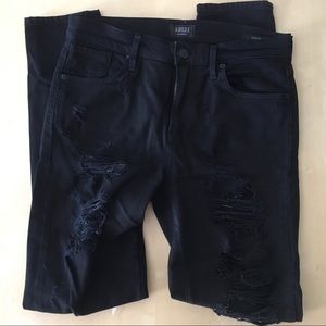 AGOLDE Los Angeles Distressed Black Jeans